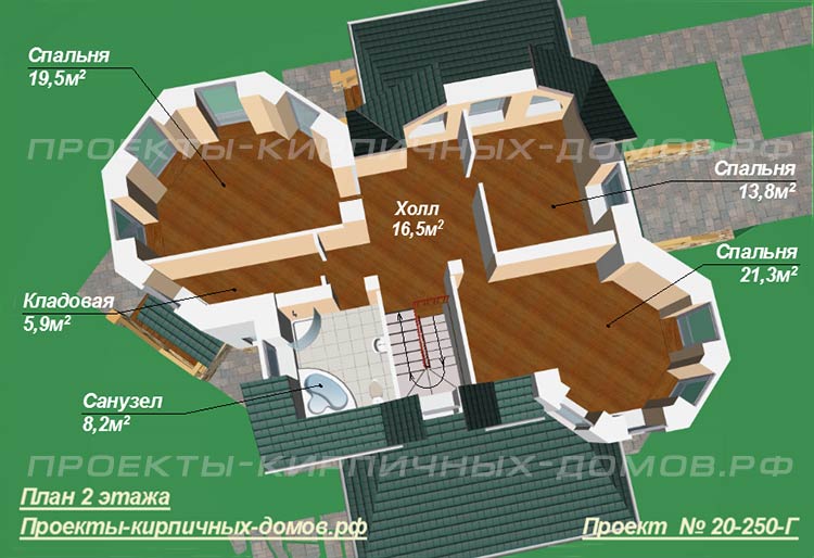 План второго этажа дома-замка
